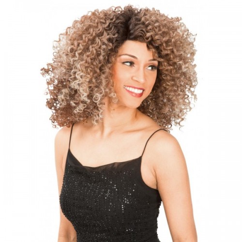 NEW BORN FREE Synthetic Hair Lace Front Wig Magic Lace Curved Part 176 - MLC176